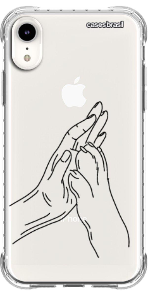 Capinha para Celular Traços de Amor Mãos Unidas