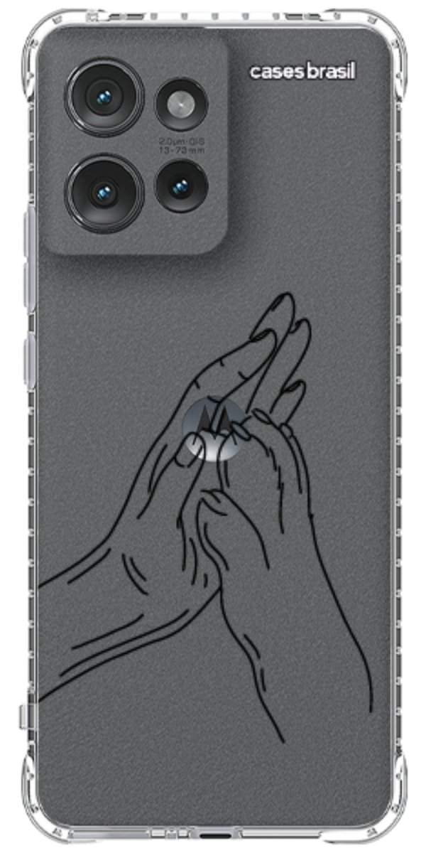 Capinha para Celular Traços de Amor Mãos Unidas