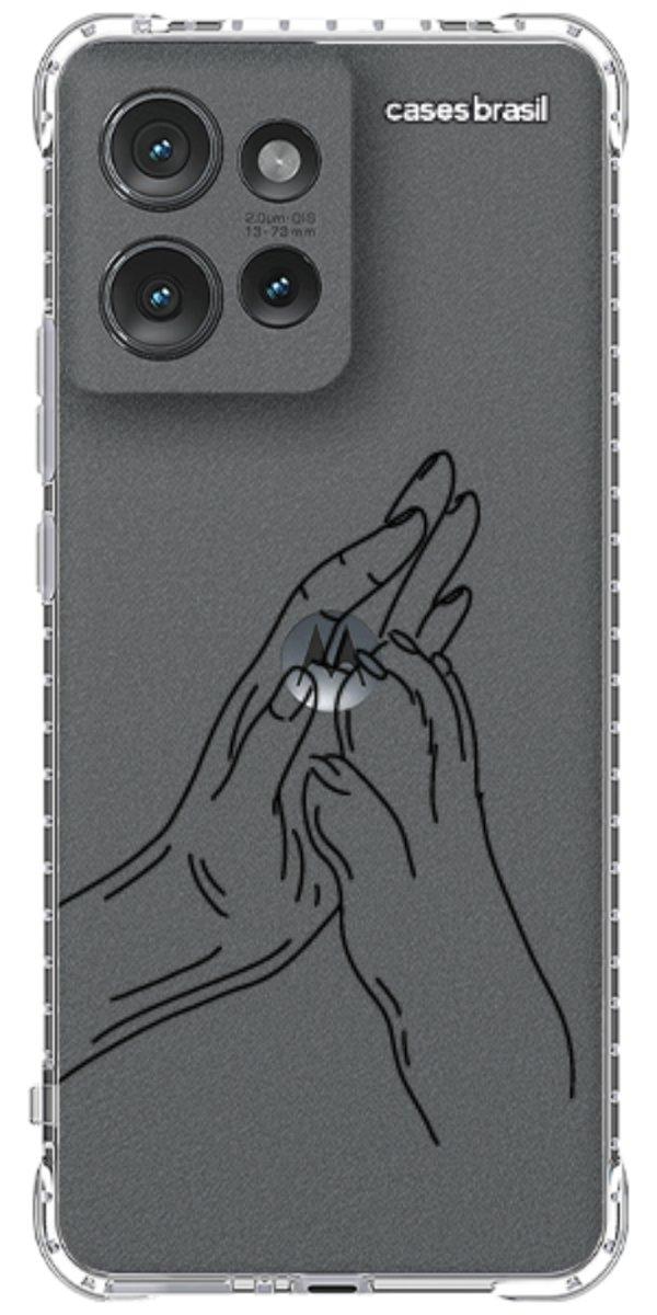 Capinha para Celular Traços de Amor Mãos Unidas