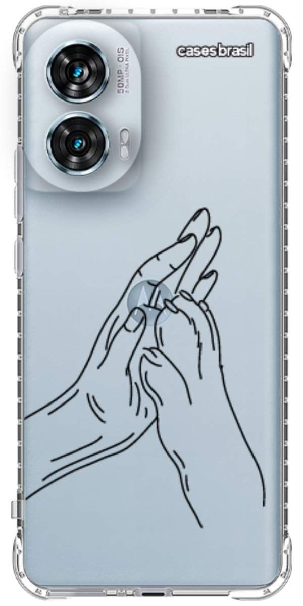 Capinha para Celular Traços de Amor Mãos Unidas