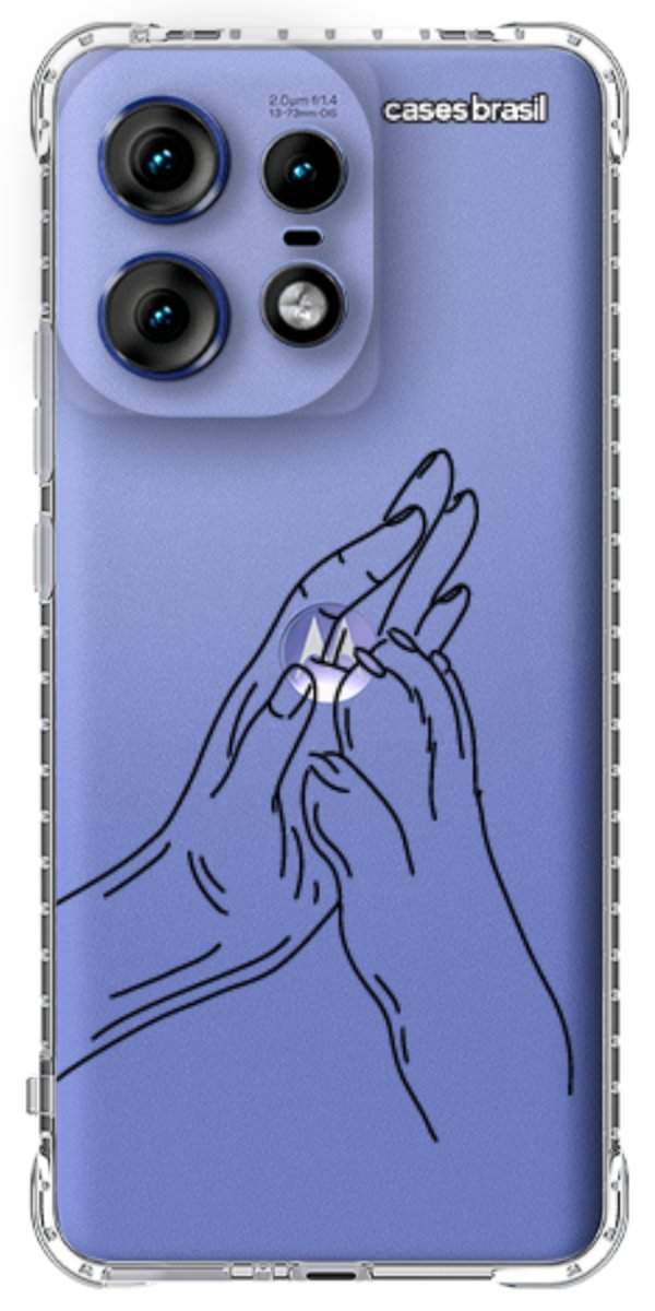 Capinha para Celular Traços de Amor Mãos Unidas