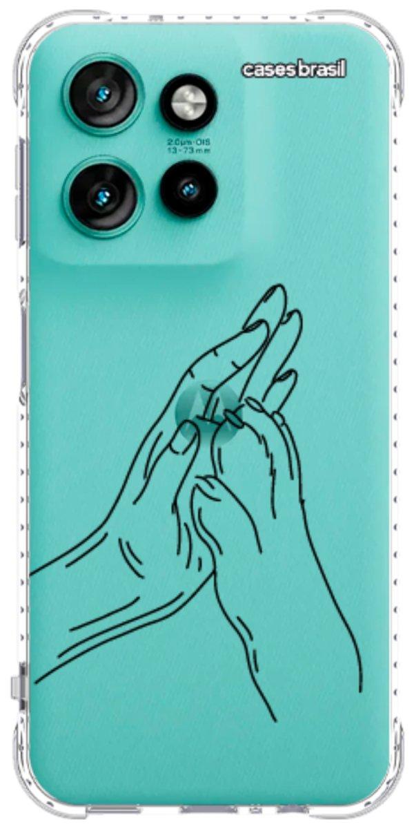 Capinha para Celular Traços de Amor Mãos Unidas