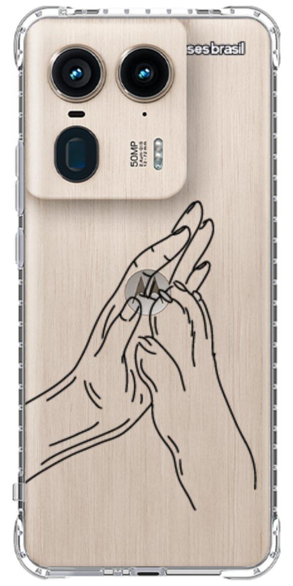 Capinha para Celular Traços de Amor Mãos Unidas