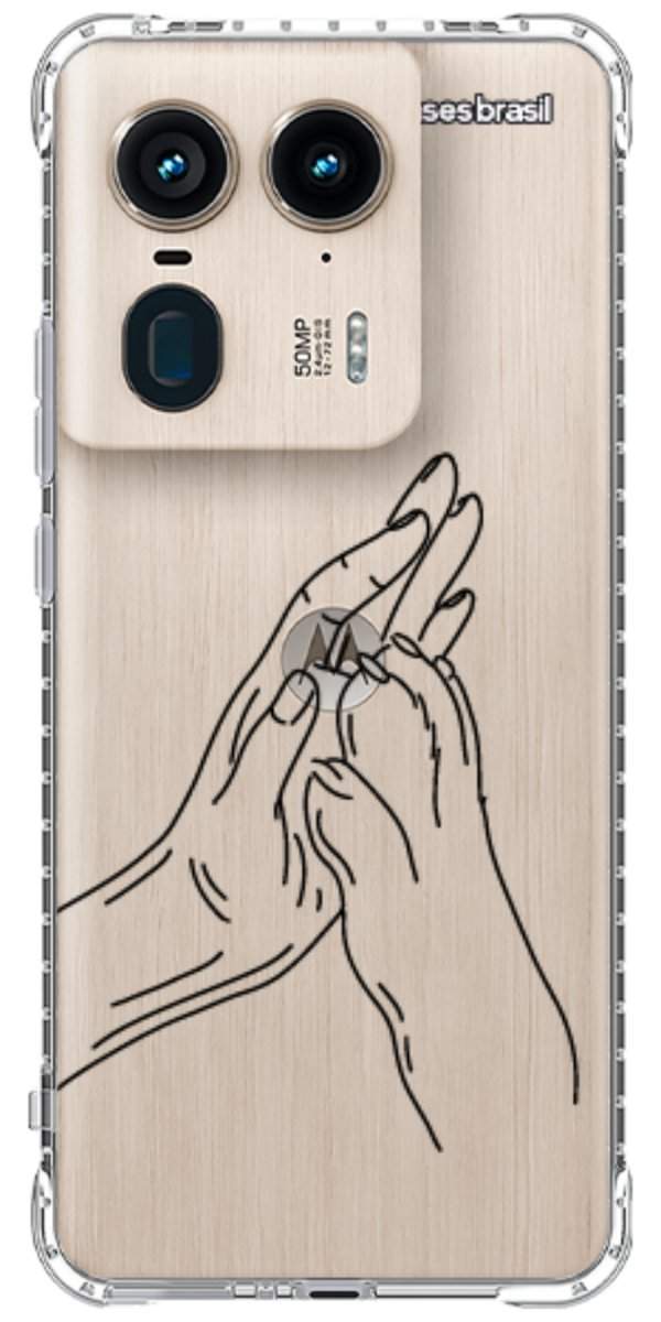 Capinha para Celular Traços de Amor Mãos Unidas