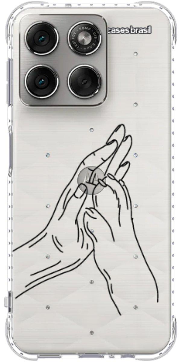 Capinha para Celular Traços de Amor Mãos Unidas