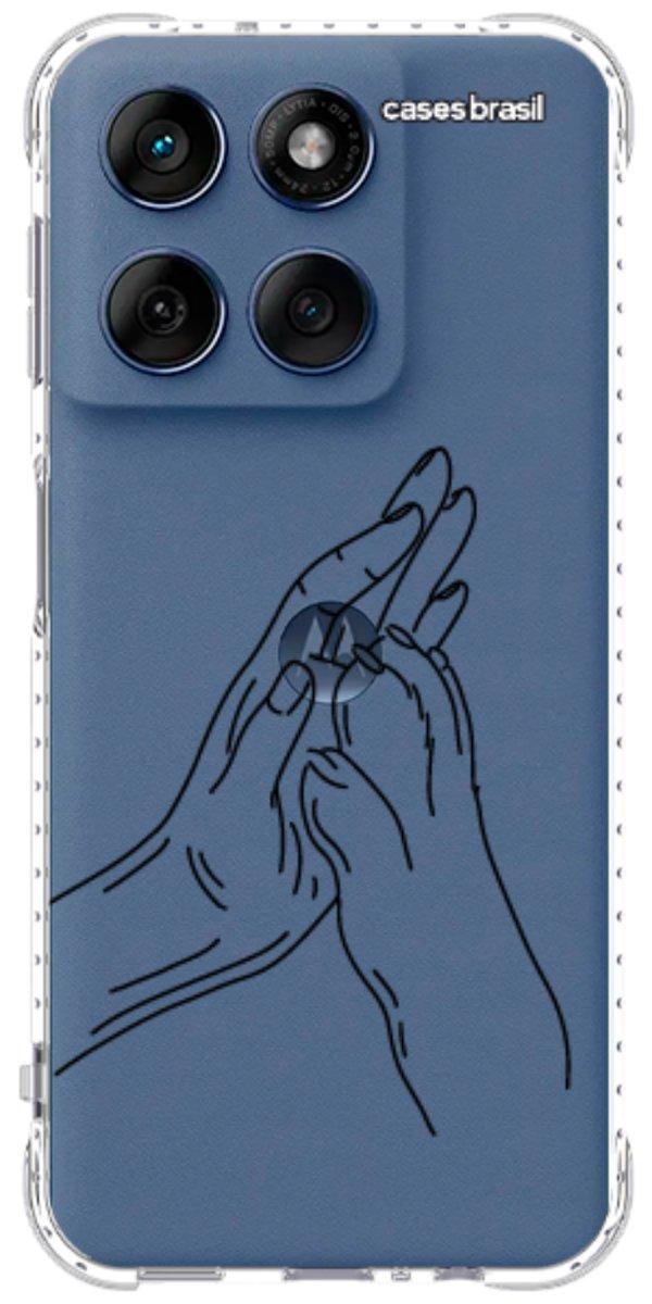 Capinha para Celular Traços de Amor Mãos Unidas
