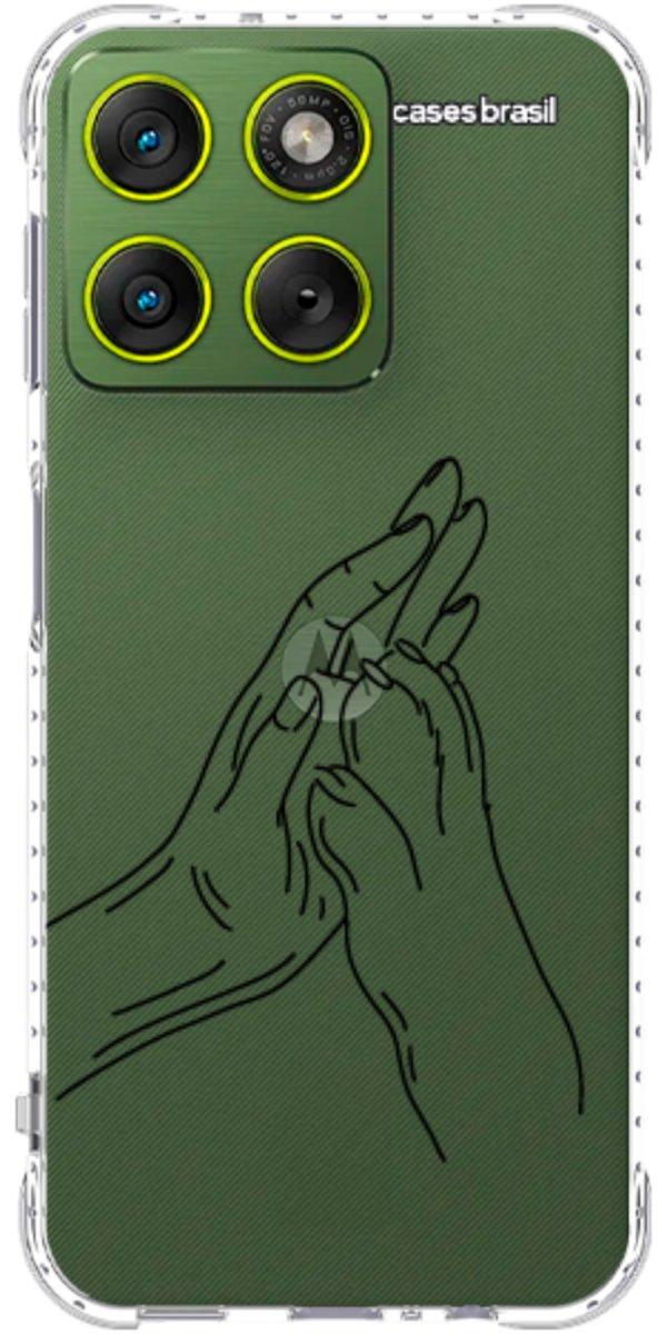 Capinha para Celular Traços de Amor Mãos Unidas