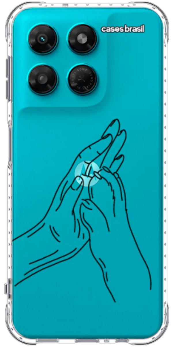 Capinha para Celular Traços de Amor Mãos Unidas