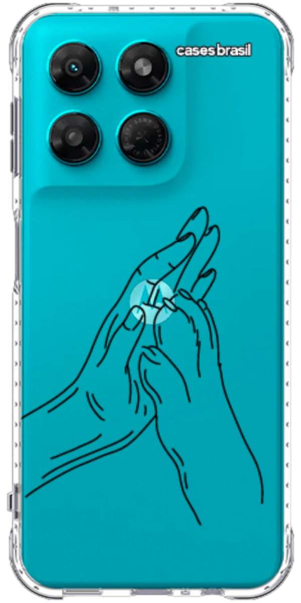 Capinha para Celular Traços de Amor Mãos Unidas