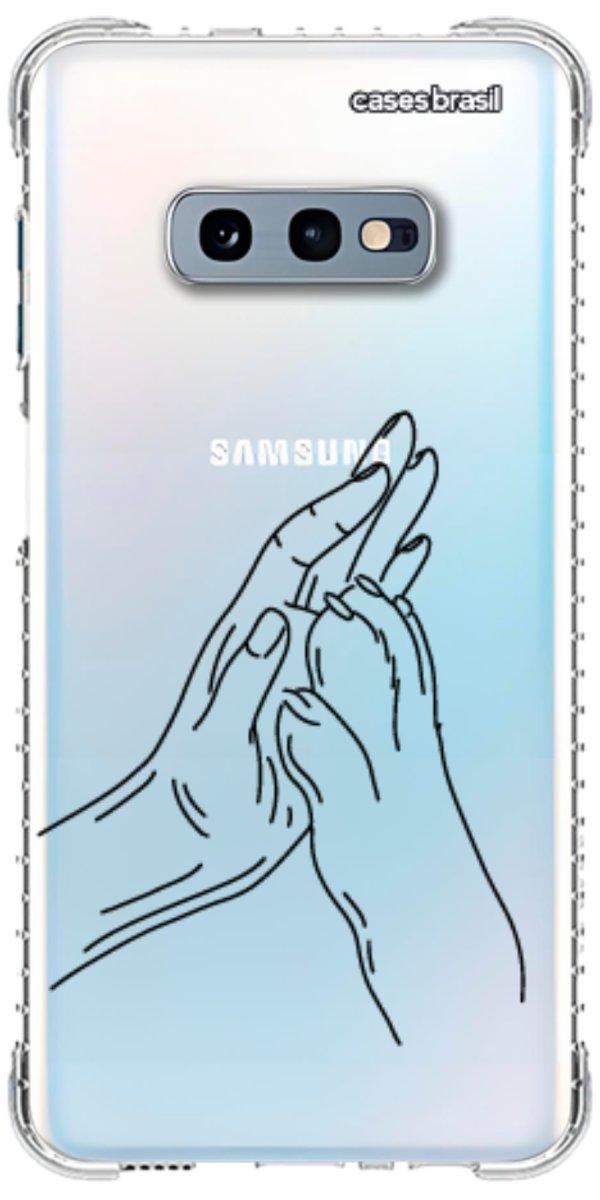 Capinha para Celular Traços de Amor Mãos Unidas