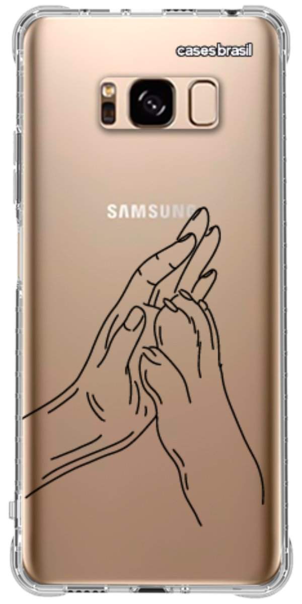 Capinha para Celular Traços de Amor Mãos Unidas