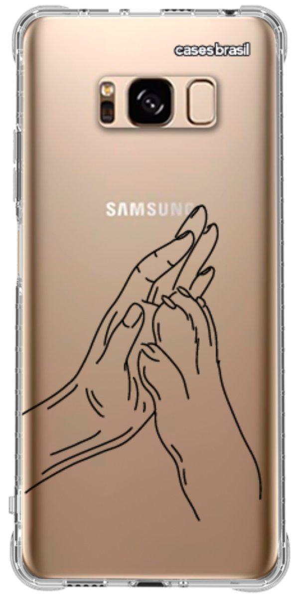 Capinha para Celular Traços de Amor Mãos Unidas