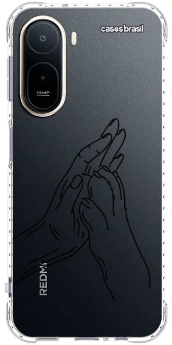 Capinha para Celular Traços de Amor Mãos Unidas
