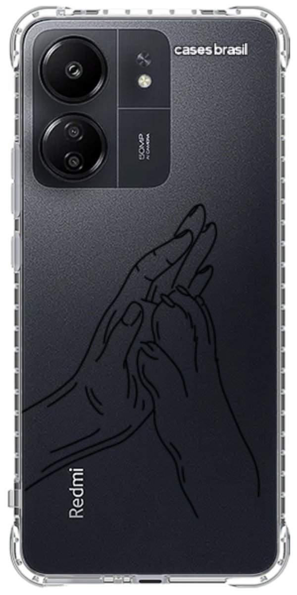 Capinha para Celular Traços de Amor Mãos Unidas