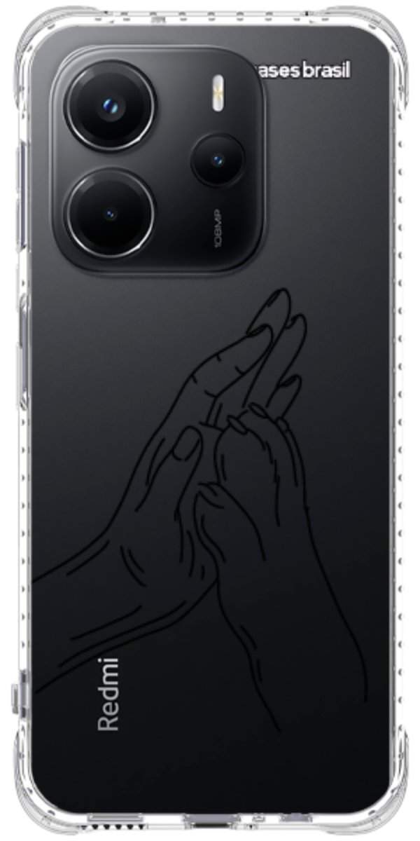 Capinha para Celular Traços de Amor Mãos Unidas