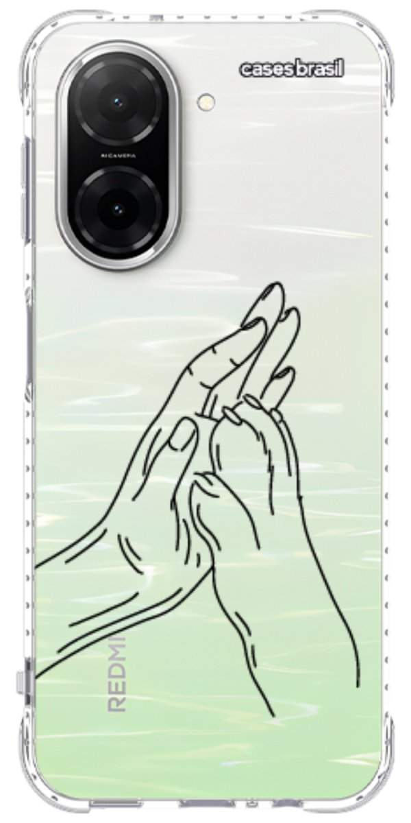 Capinha para Celular Traços de Amor Mãos Unidas