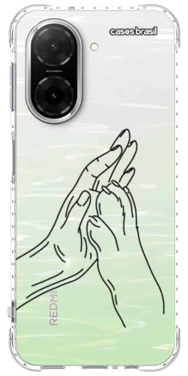 Capinha para Celular Traços de Amor Mãos Unidas