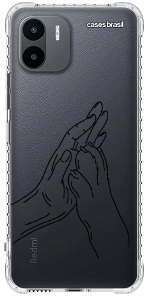 Capinha para Celular Traços de Amor Mãos Unidas