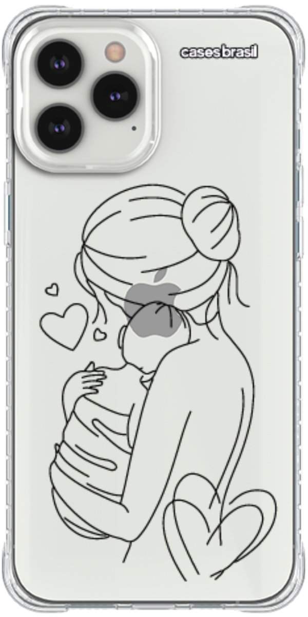Capinha para Celular Traços de Amor Mãe e Bebê