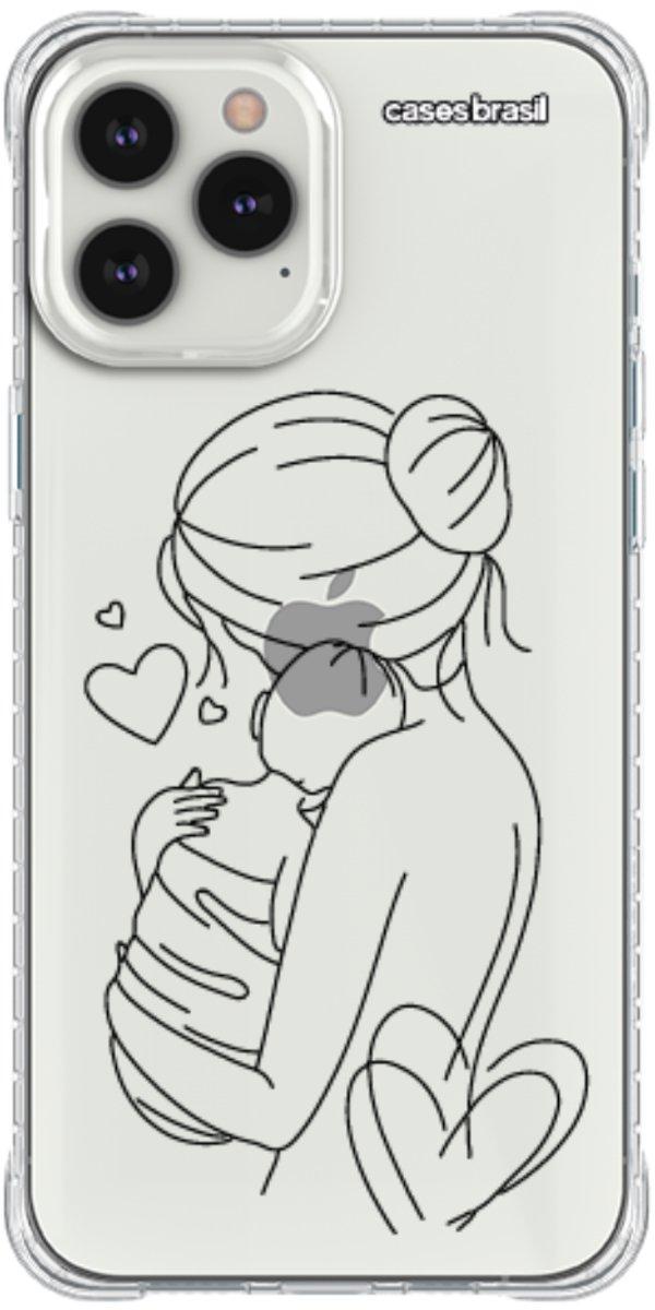 Capinha para Celular Traços de Amor Mãe e Bebê