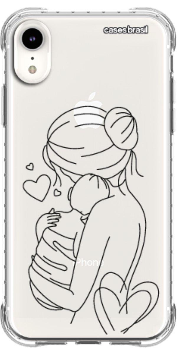 Capinha para Celular Traços de Amor Mãe e Bebê