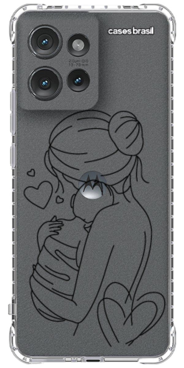 Capinha para Celular Traços de Amor Mãe e Bebê