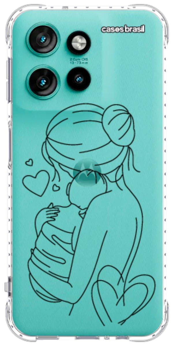Capinha para Celular Traços de Amor Mãe e Bebê