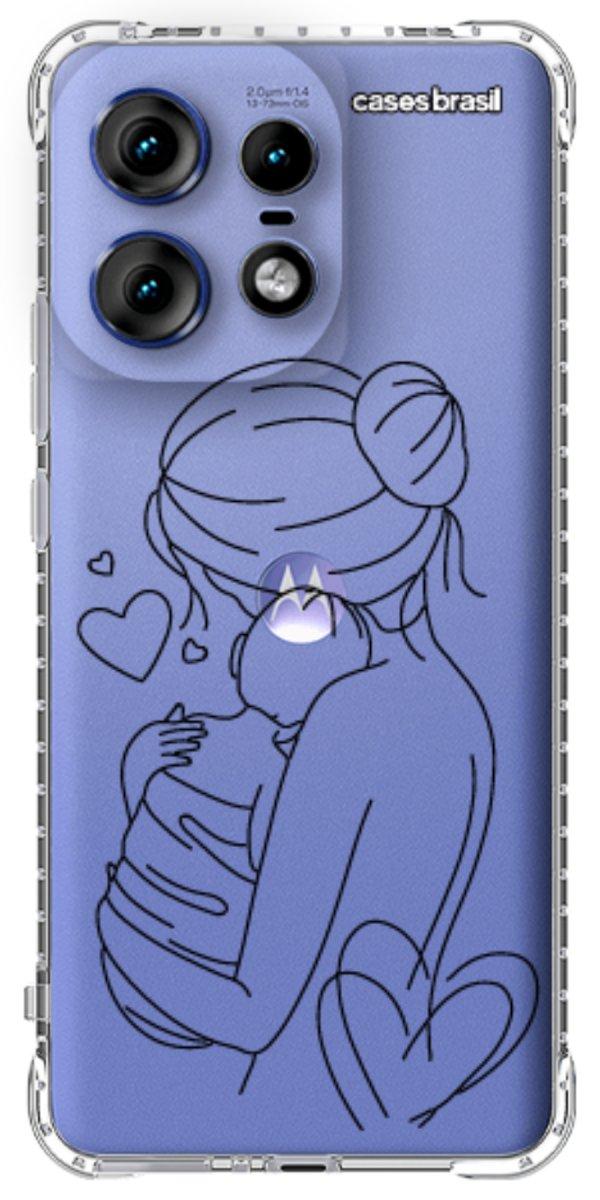 Capinha para Celular Traços de Amor Mãe e Bebê