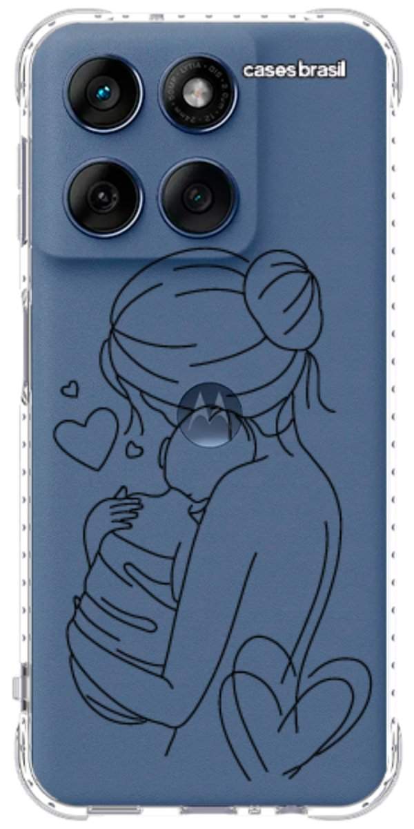 Capinha para Celular Traços de Amor Mãe e Bebê