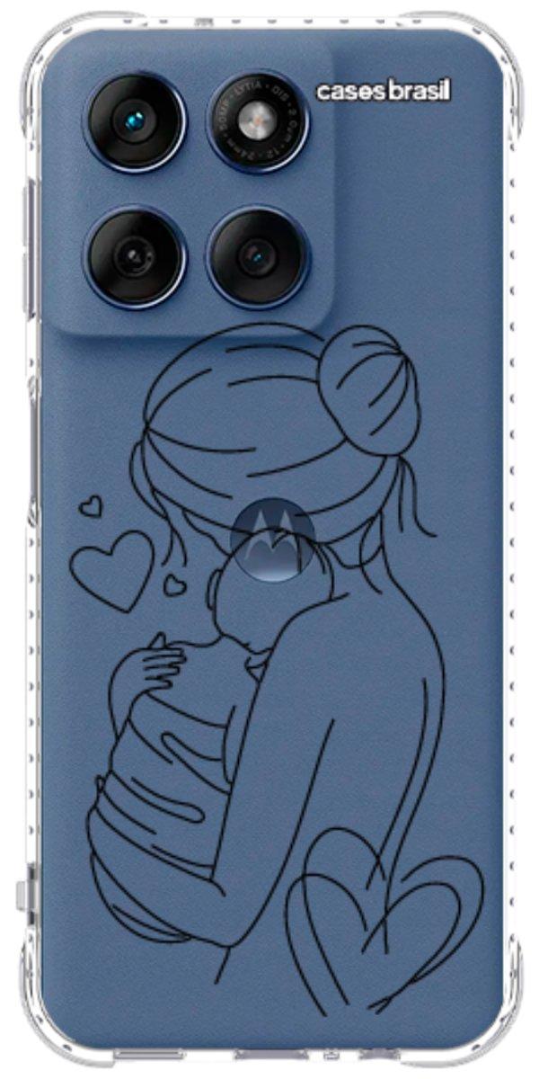 Capinha para Celular Traços de Amor Mãe e Bebê