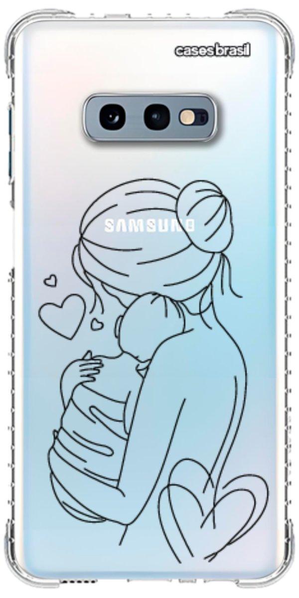 Capinha para Celular Traços de Amor Mãe e Bebê