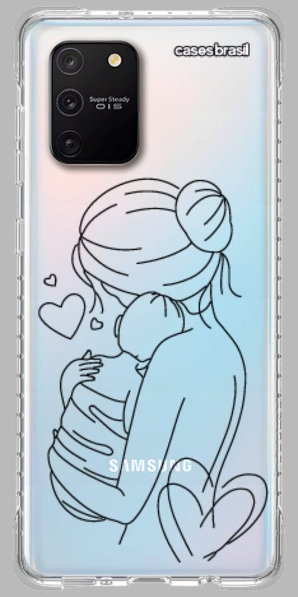 Capinha para Celular Traços de Amor Mãe e Bebê