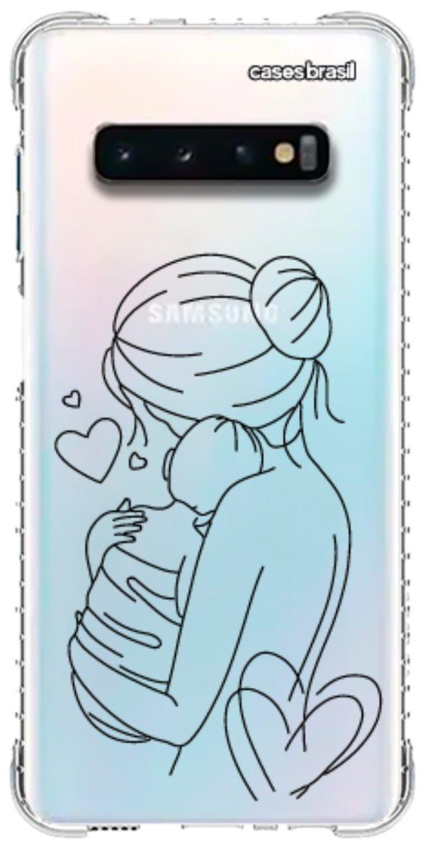 Capinha para Celular Traços de Amor Mãe e Bebê