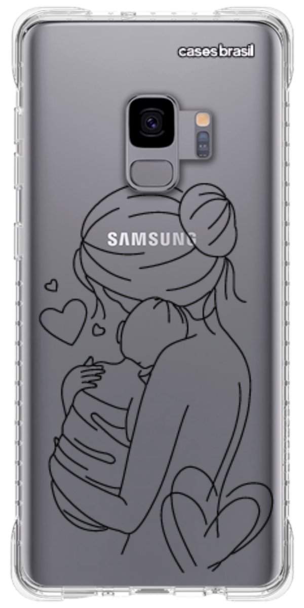 Capinha para Celular Traços de Amor Mãe e Bebê