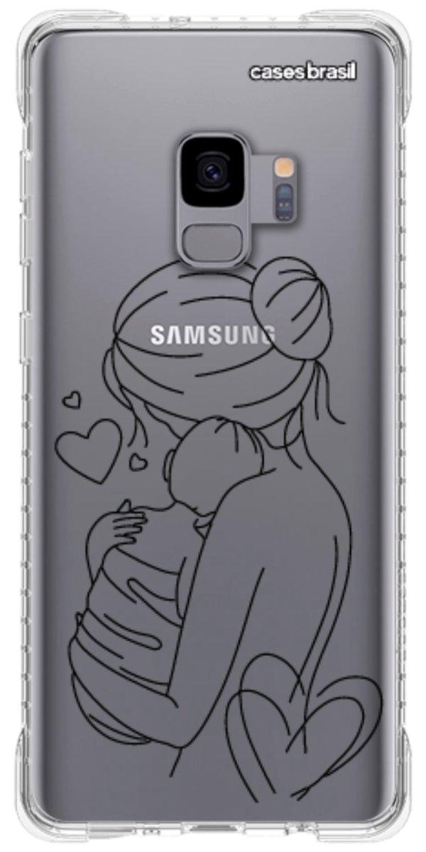 Capinha para Celular Traços de Amor Mãe e Bebê