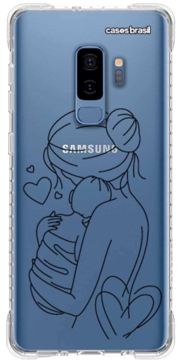 Capinha para Celular Traços de Amor Mãe e Bebê