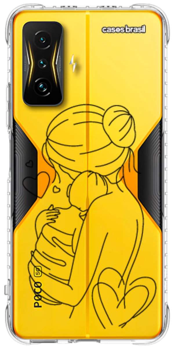 Capinha para Celular Traços de Amor Mãe e Bebê