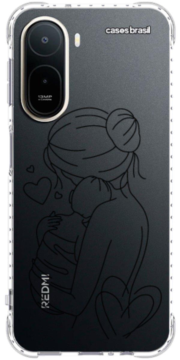 Capinha para Celular Traços de Amor Mãe e Bebê