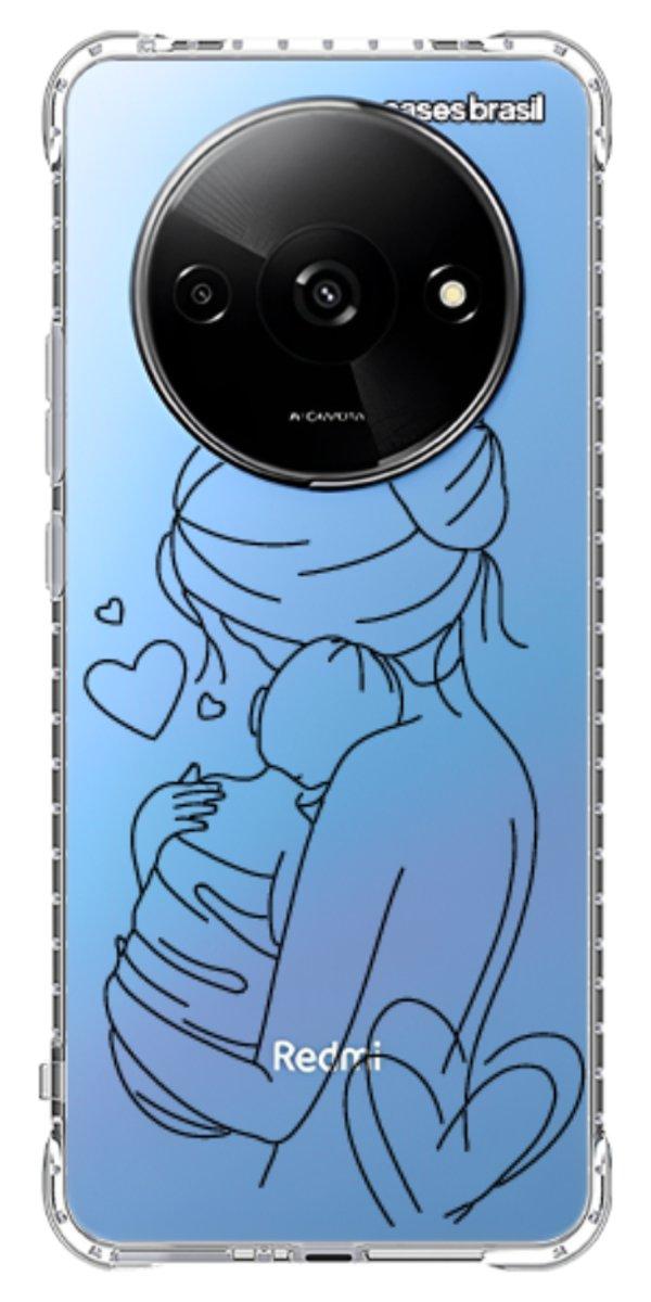 Capinha para Celular Traços de Amor Mãe e Bebê