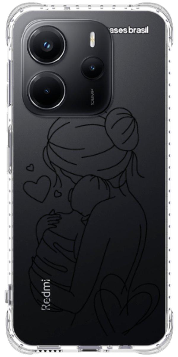 Capinha para Celular Traços de Amor Mãe e Bebê