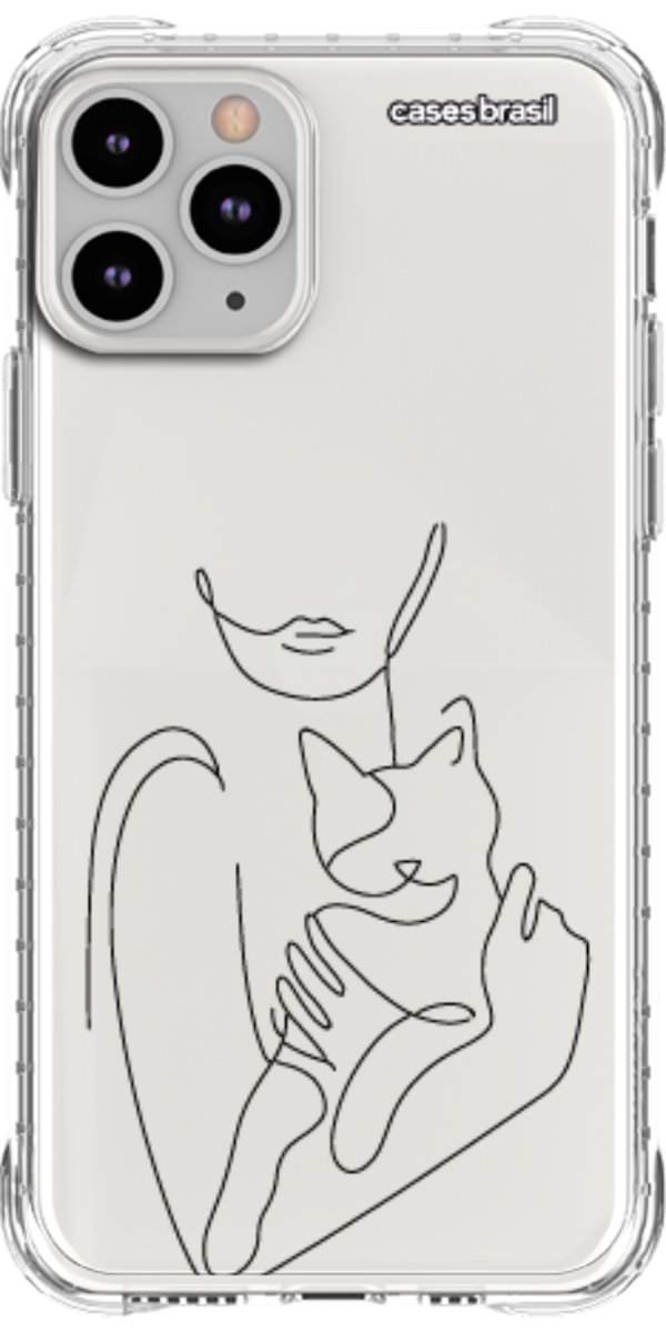 Capinha para Celular Traços de Amor Meu Gato