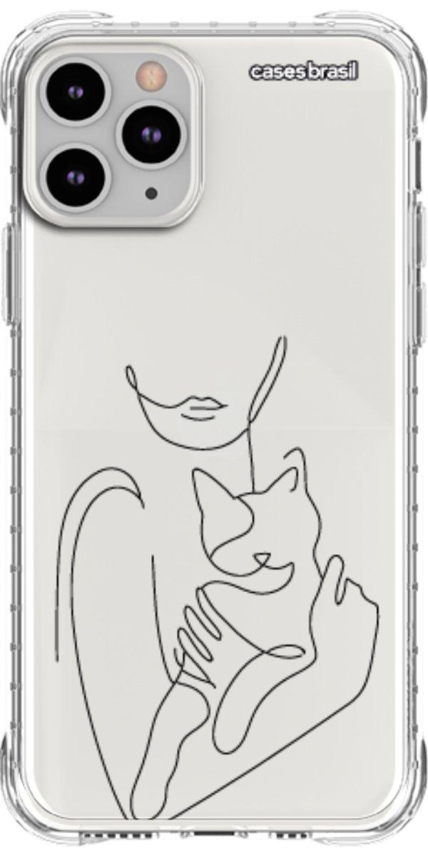 Capinha para Celular Traços de Amor Meu Gato