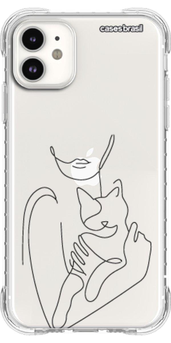 Capinha para Celular Traços de Amor Meu Gato