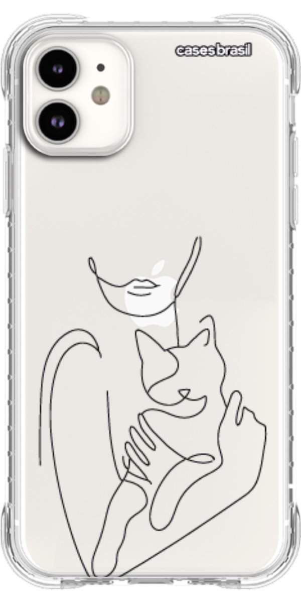Capinha para Celular Traços de Amor Meu Gato