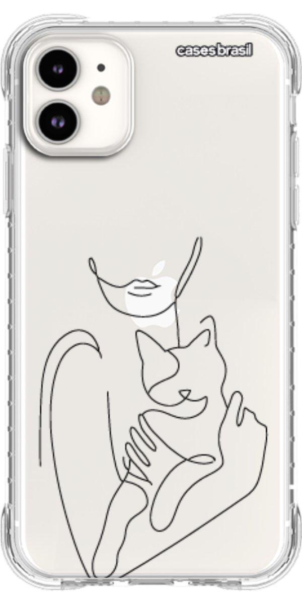 Capinha para Celular Traços de Amor Meu Gato
