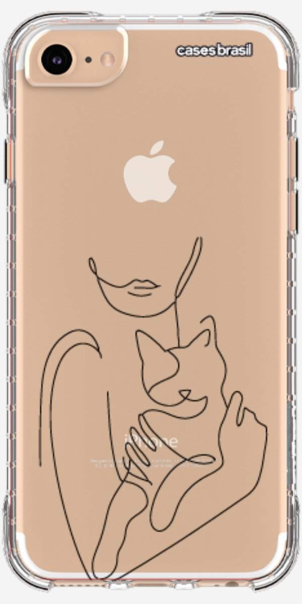 Capinha para Celular Traços de Amor Meu Gato
