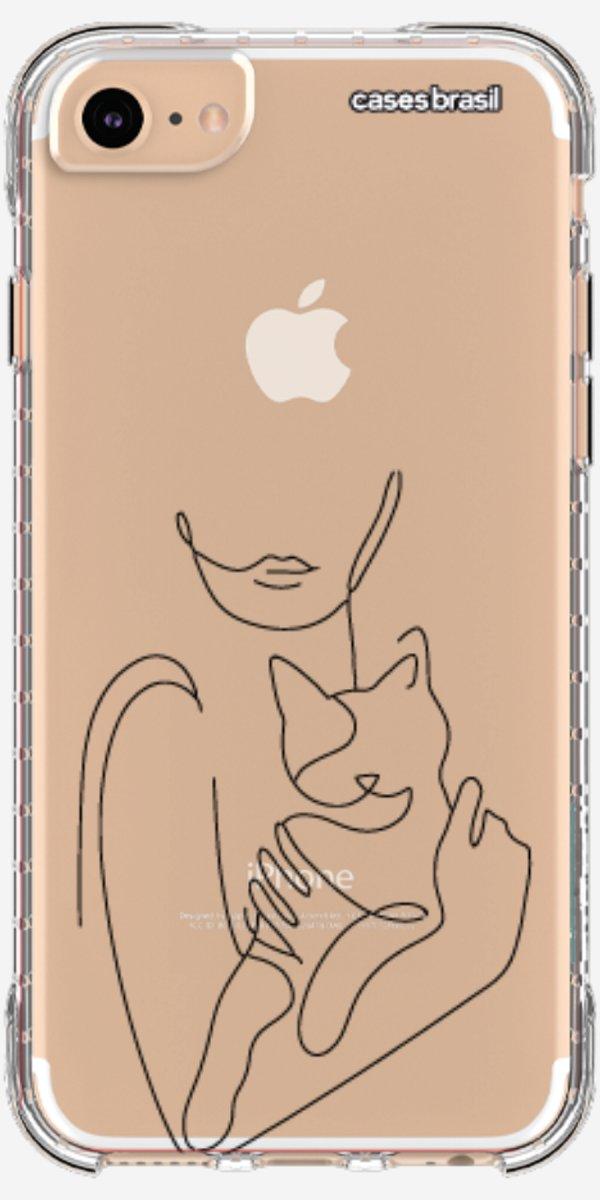 Capinha para Celular Traços de Amor Meu Gato