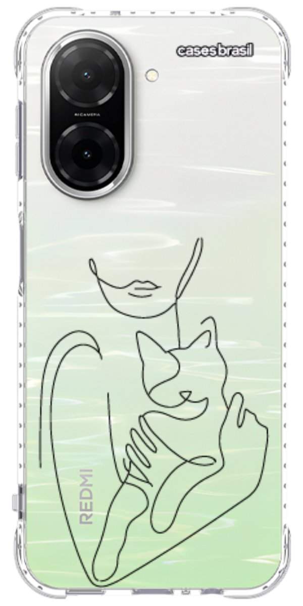 Capinha para Celular Traços de Amor Meu Gato