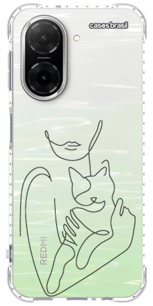 Capinha para Celular Traços de Amor Meu Gato