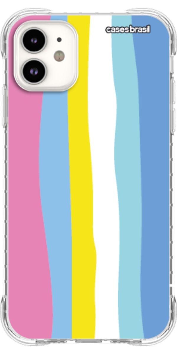 Capinha para Celular Arco-íris Vertical Colorido